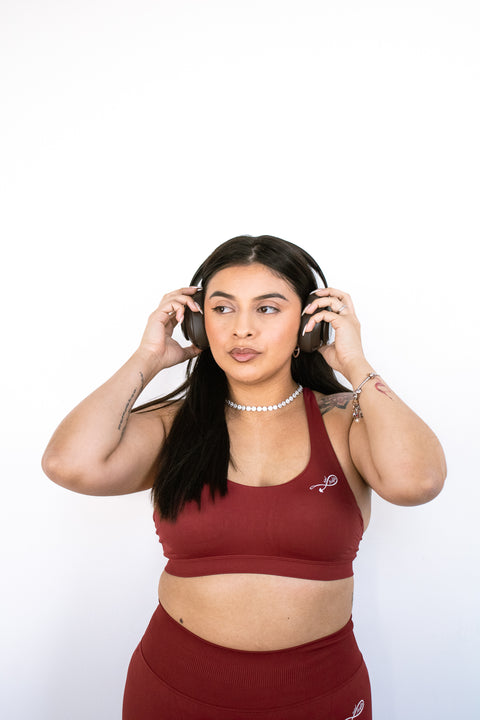 Burgundy Body Sculpting Leggings