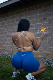 Creme Cross-Back Bra