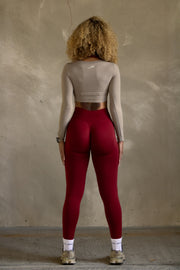Ruby Red Body Sculpting Leggings