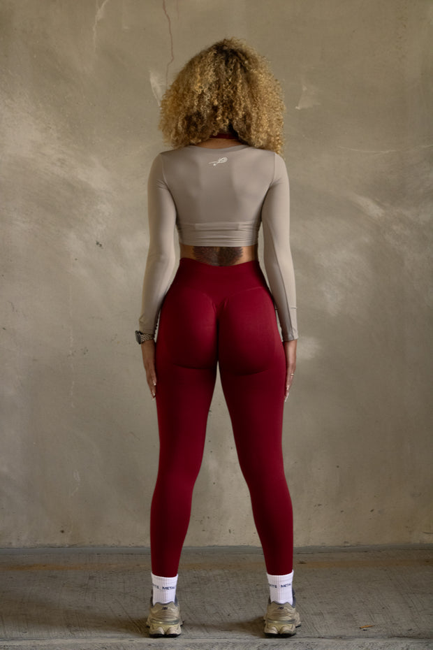 Ruby Red Body Sculpting Leggings