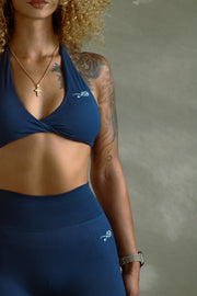 Fall Blue Sports Bra