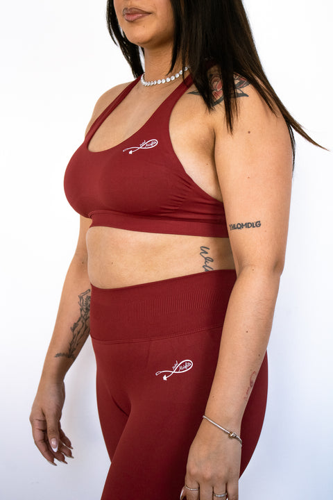 Burgundy Body Sculpting Leggings
