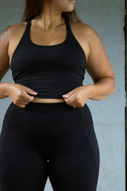 Black Racerback Tank