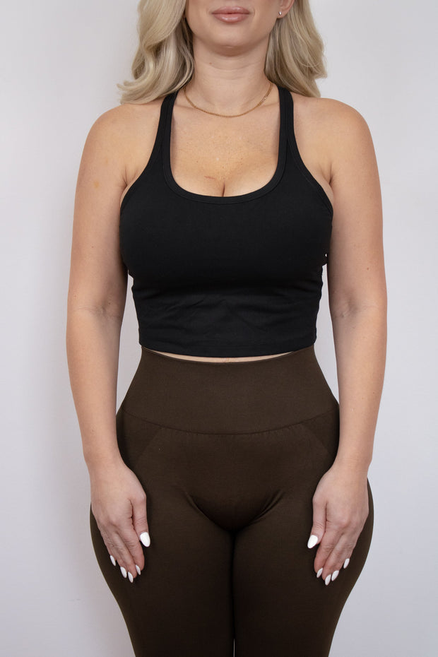 Black Racerback Tank