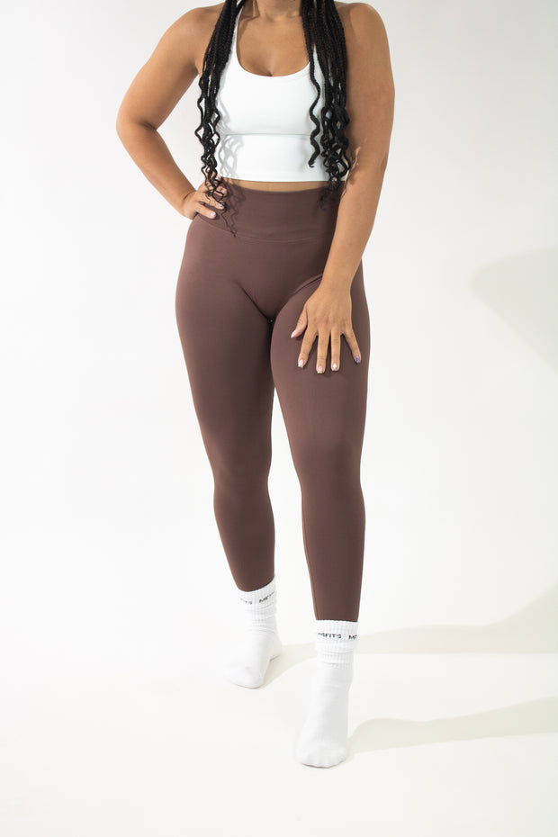 Brown Body Sculpting Leggings