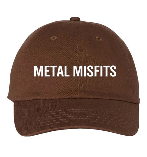 Metal Misfit Dad Hat Brown