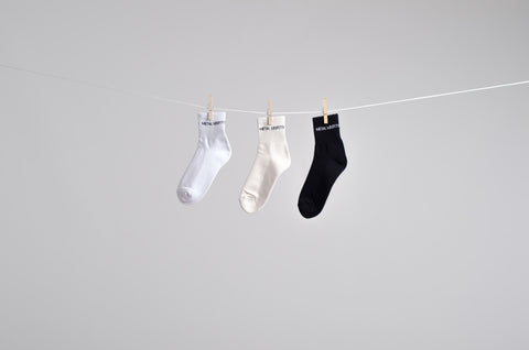 White Crew Socks