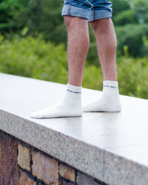 White Crew Socks